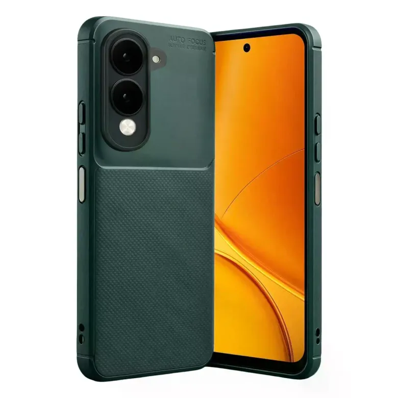 Vivo Y29s Auto Focus Karbon Kapak - Koyu Yeşil