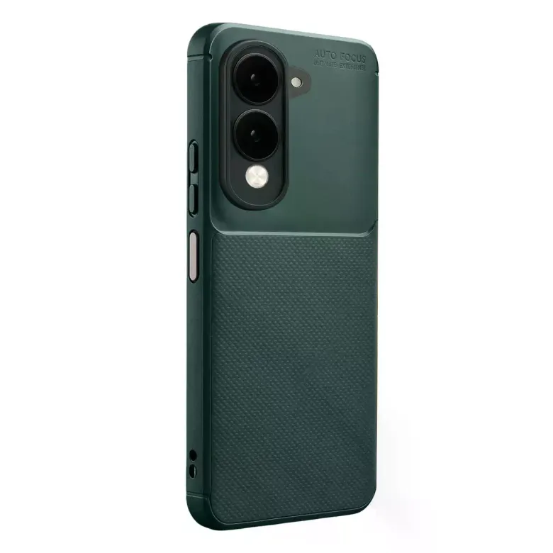 Vivo Y29s Auto Focus Karbon Kapak - Koyu Yeşil