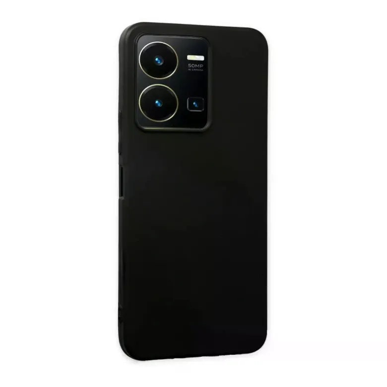 Vivo Y35 Kılıf First Silikon - Siyah