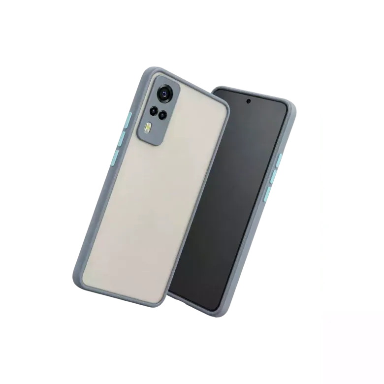 Vivo Y53s Kılıf Montreal Silikon Kapak - Gri