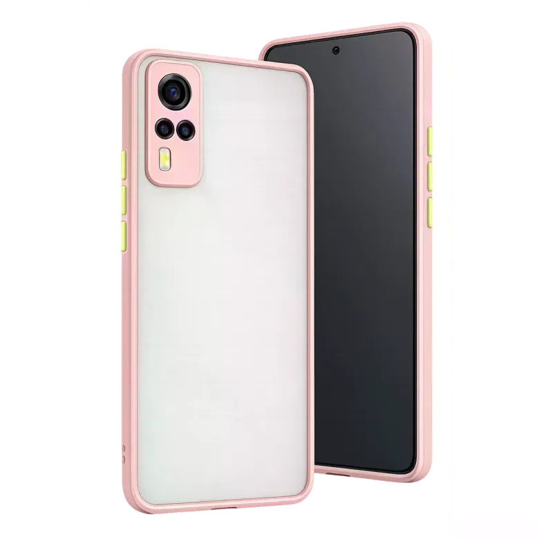 Vivo Y53s Kılıf Montreal Silikon Kapak - Pembe