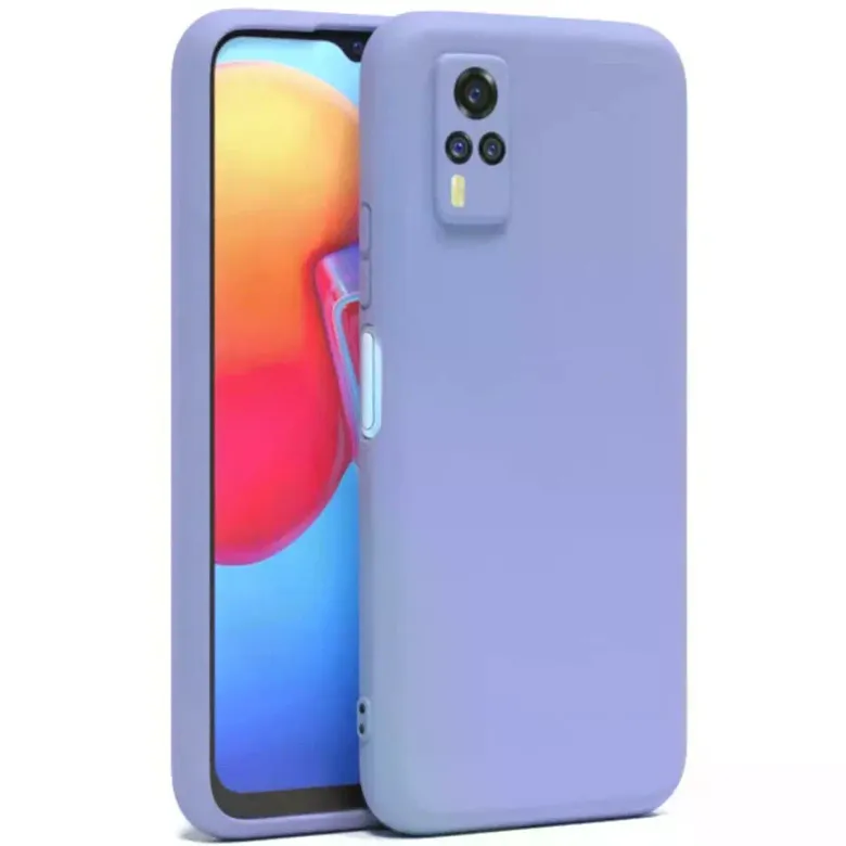Vivo Y53s Kılıf Nano İçi Kadife Silikon - Lila