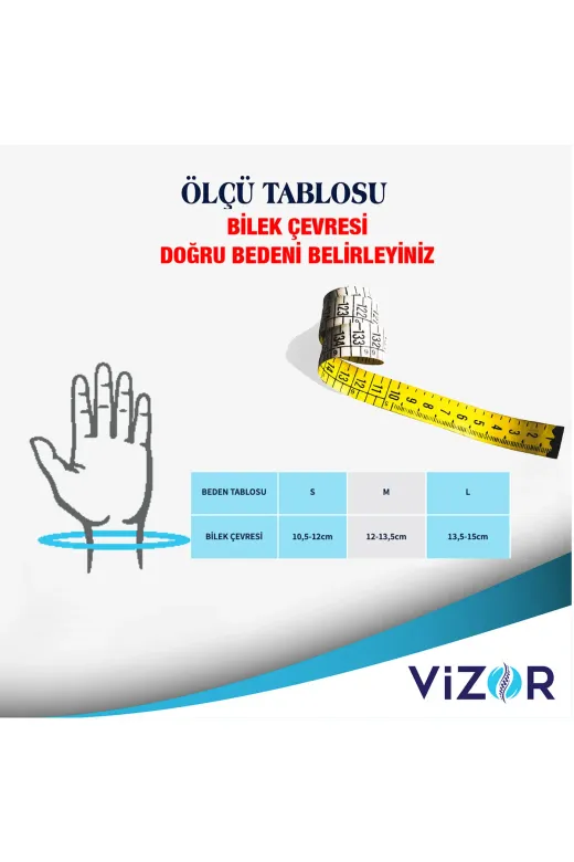 VİZOR Dkmed85236952 Code Vk-21 Neopren Baş Parmak Destekli Sol El Bilek Ateli