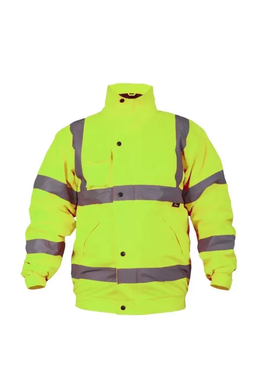 Vizwell VWJK04 Reflektörlü 300D Oxford Bomber Mont Sarı