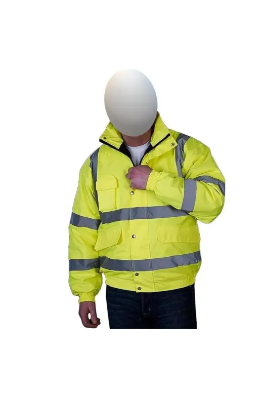 Vizwell VWJK04 Reflektörlü 300D Oxford Bomber Mont Sarı