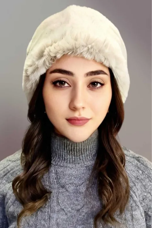 VMD150 Kadın Vegan Kürk Boyunluk Bandana