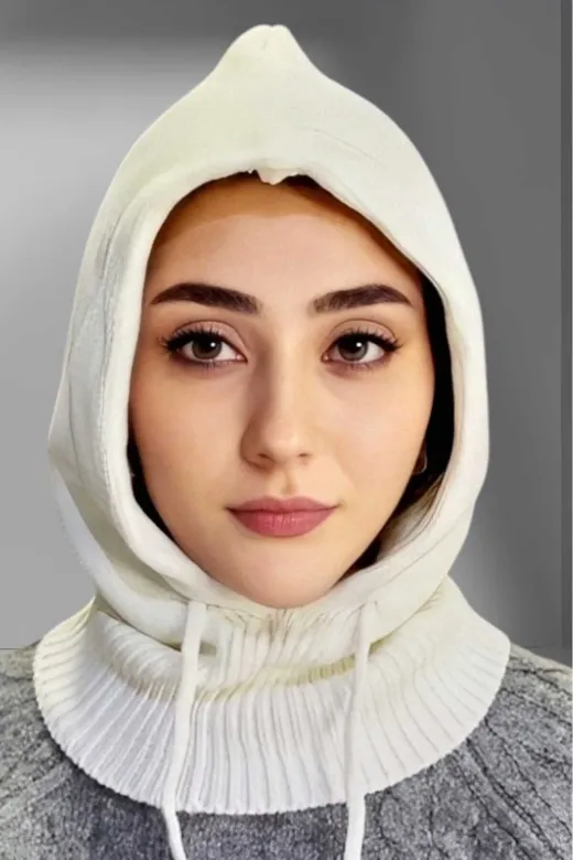 VMD203 Balaclava Fitilli Triko Örgü Bere Başlık