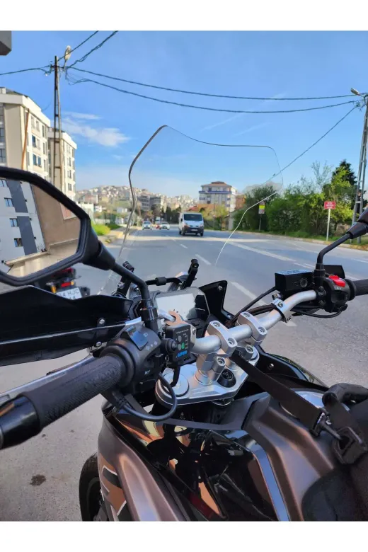 Voge DSX 650 Ön Cam 2022-2026 Model 55cm Şeffaf Renkli 4mm KISA