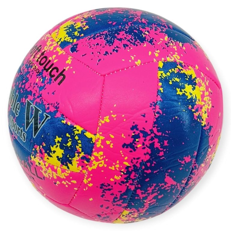 Voleybol Topu Splash Desenli Touch Dikişli 280 gr - Pembe - 1 ADET