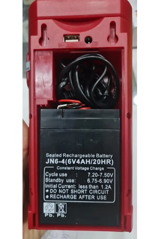 Vothoon yenı ısıldak Şarjlı Işıldak Usb Şarj Çıkışlı 24 Led 80 Saat Akülü Işıldak 24 Led Telefon Şarj Edebilen 1.0 Mavi