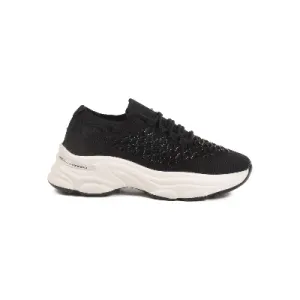 Voyager Siyah Triko Örme Kadın Sneaker