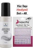 Vücut Losyonu Beyaz Simli 125 ml & Yüz Taşı Hediyeli-48