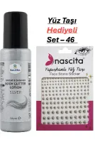 Vücut Losyonu Gümüş Simli 125 ml & Yüz Taşı Hediyeli-46