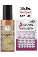 Vücut Losyonu Simli 125 ml & Yüz Taşı Hediyeli-48