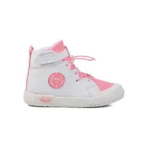 Walkway Beyaz Pudra Çocuk Hi Sneaker Ayakkabı