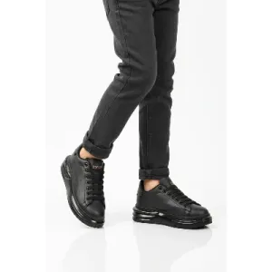 Walkway Siyah Bağcıklı Unisex Sneaker