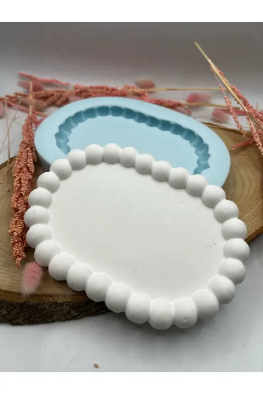 WAMMOLDS bubbleovaltepsisk Bubble Oval Tepsi Silikon Kalıp