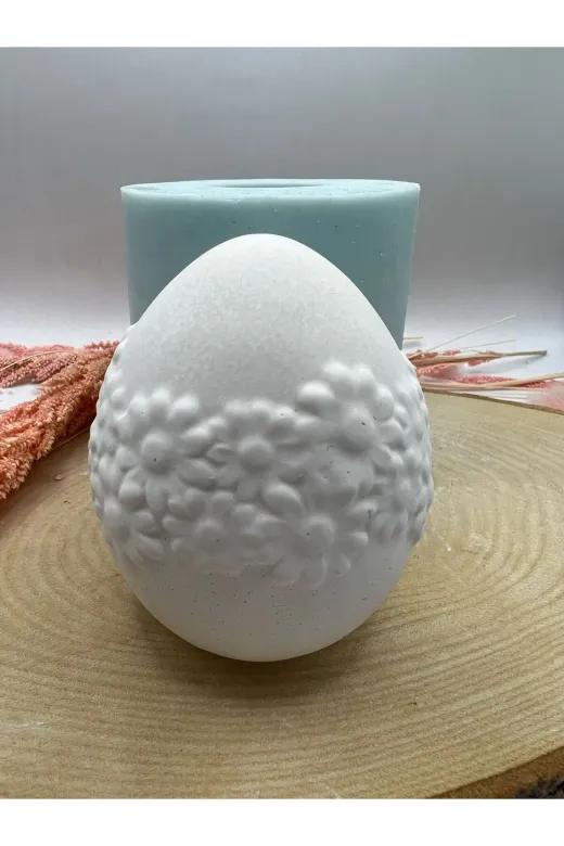 WAMMOLDS çiçekbordürlüyumurtask Çiçek Bordürlü Yumurta Silikon Kalıp