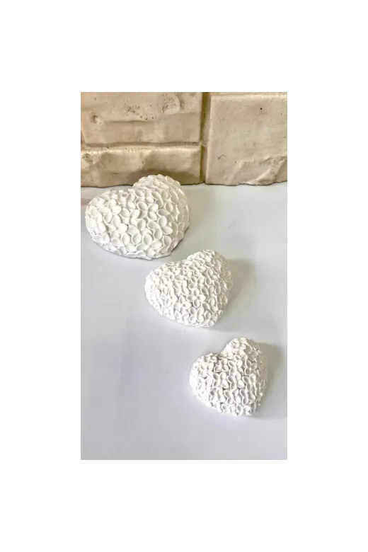 WAMMOLDS çiçeklilkalpsk Çiçekli Küçük Kalp Silikon Kalıp