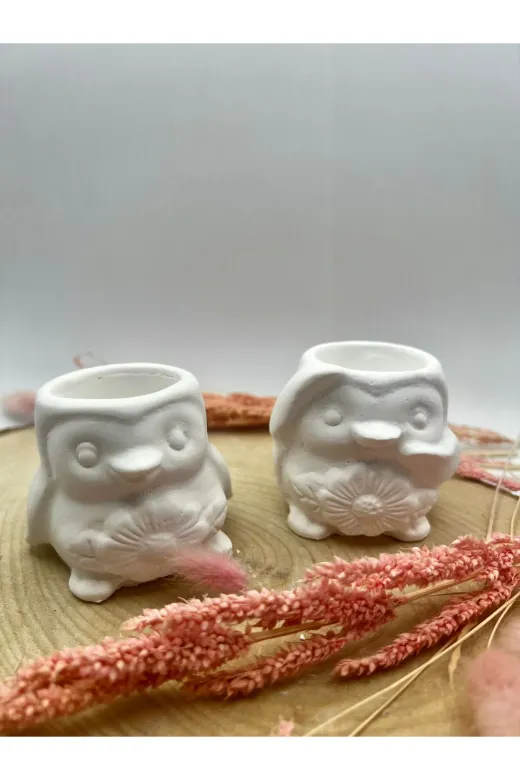 WAMMOLDS çiçeklipenguensk Çiçekli Penguen Silikon Kalıp