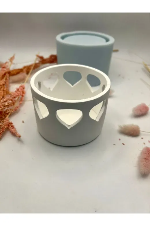 WAMMOLDS damlamotifşamdansk Damla Motifli Şamdan Silikon Kalıp