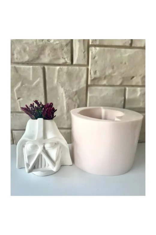 WAMMOLDS darthvadersk Darth Vader Saksı Silikon Kalıp