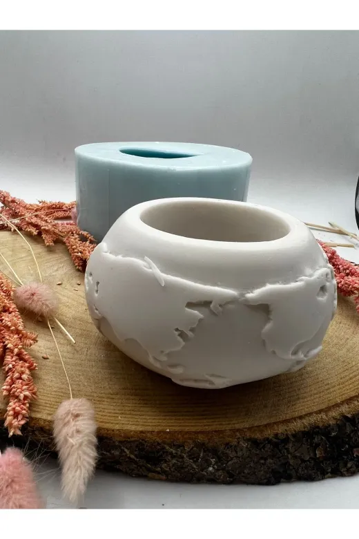 WAMMOLDS dünyasaksısk Dünya Saksı Silikon Kalıp