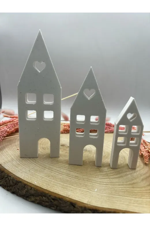 WAMMOLDS kalpliküçükboyevsk Kalpli Küçük Boy Ev Silikon Kalıp