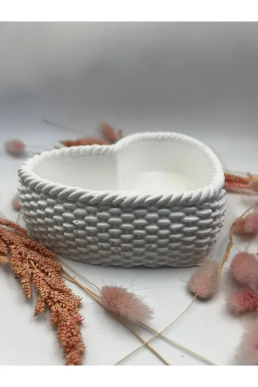 WAMMOLDS kalplisepethobje Kalpli Sepet Saksı Ham Obje