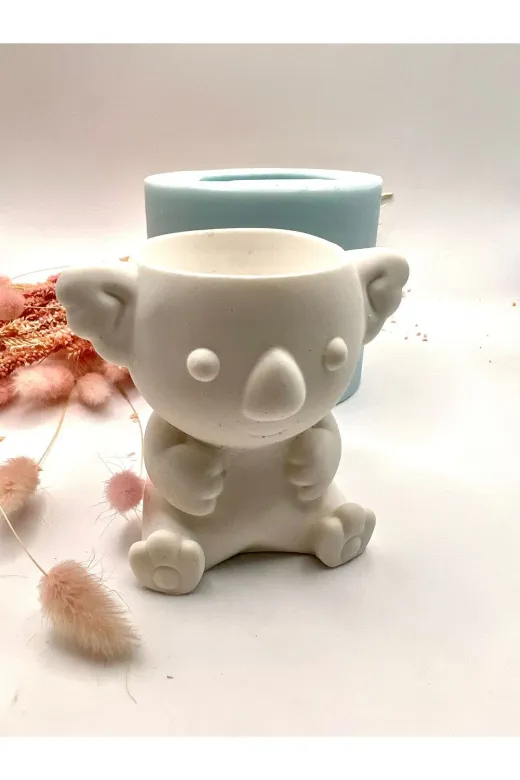 WAMMOLDS koalasaksısk Koala Saksı Silikon Kalıp