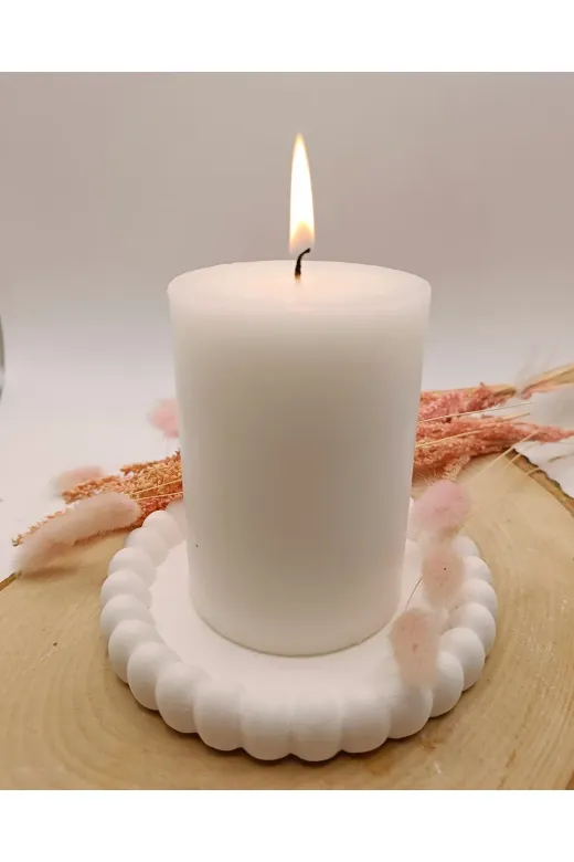 WAMMOLDS mumtabağısk Mum Tabağı Küçük Tepsi Silikon Kalıp