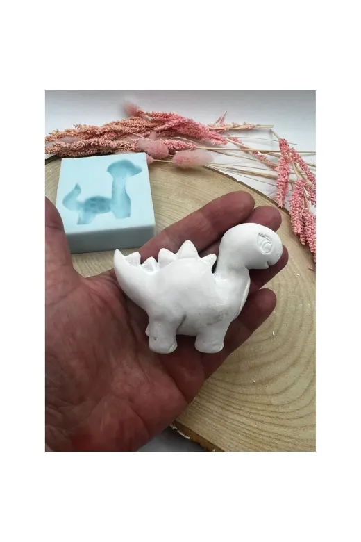 WAMMOLDS sevimlidino1sk Sevimli Dino 1 Numara Stegosaurus Silikon Kalıp