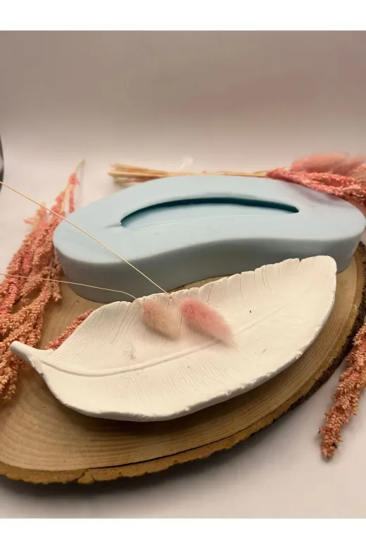 WAMMOLDS tüytabaksk Kıvrımlı Tüy Tabak Silikon Kalıp