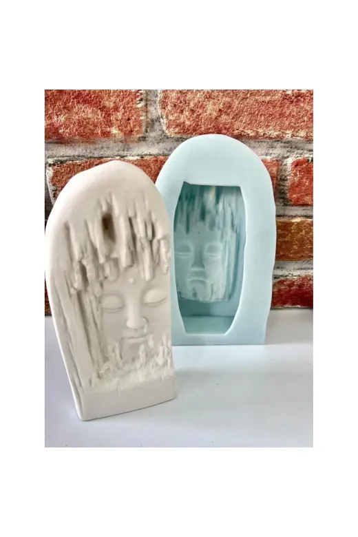 WAMMOLDS TYC1Y2R50N170454393729557 Dekoratif Budha Büyük Geri Akışlı Tütsülük Silikon Kalıp
