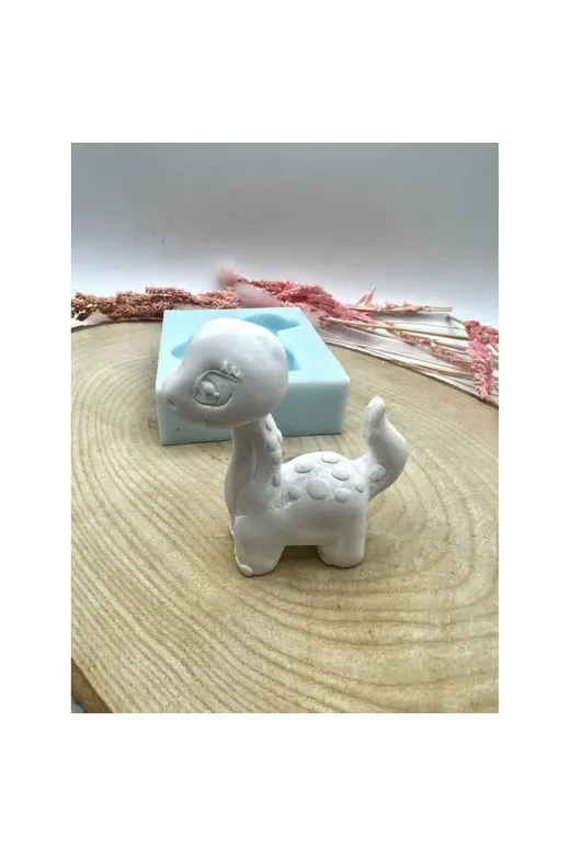 WAMMOLDS TYCM5W2ZYN171719621496354 Sevimli Dino 6 Numara Mutlu Diplodocus Silikon Kalıp