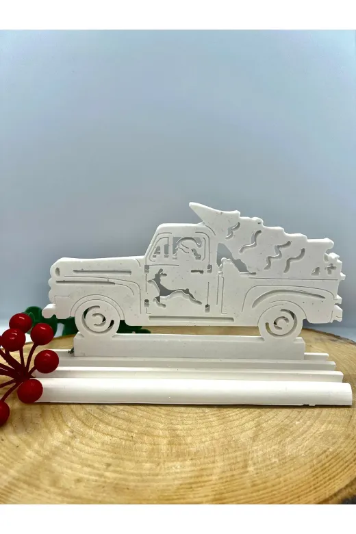 WAMMOLDS wam631 Çamlı Yılbaşı Arabası Kaide Üstü Silikon Kalıp