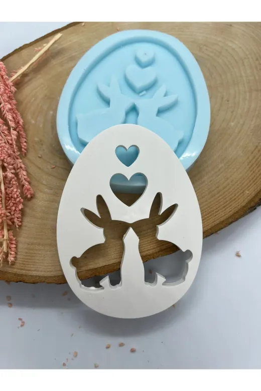 WAMMOLDS wam641 Tavşanlı Yumurta Kapak Silikon Kalıp