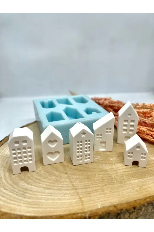 WAMMOLDS wam666 Mini Evler Serisi-2 Silikon Kalıp