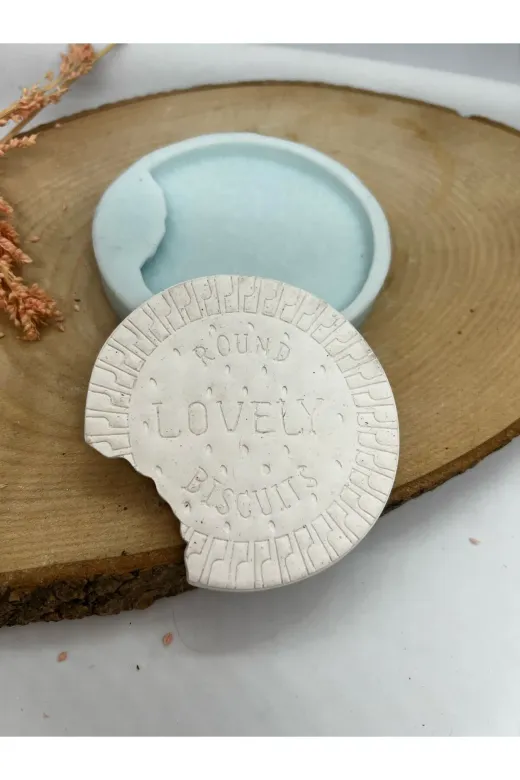 WAMMOLDS wam672 Isırılmış Bisküvi Bardak Altlığı Silikon Kalıp