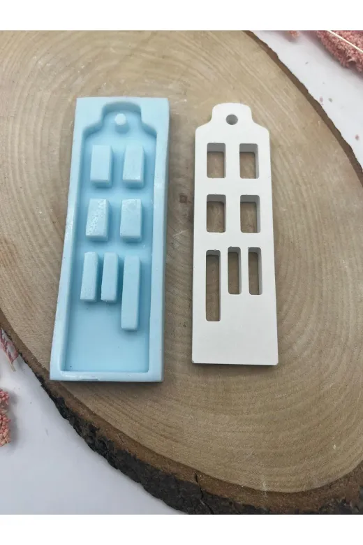 WAMMOLDS yedipencerelievsk 7 Pencereli Ev Silikon Kalıp