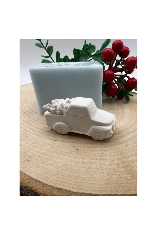 WAMMOLDS yılbaşıarabasımodel3 Yılbaşı Arabası Model 3 Silikon Kalıp
