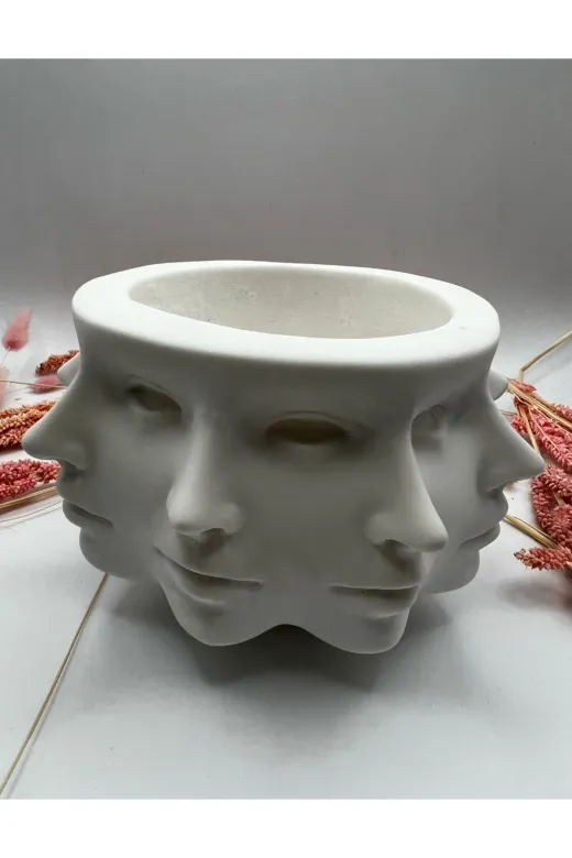 WAMMOLDS yüzlersaksısk Yüzler Saksı Silikon Kalıp
