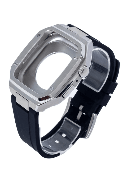 Watch 44mm KR402 Metal Kasa Silikon Kordon - Gümüş
