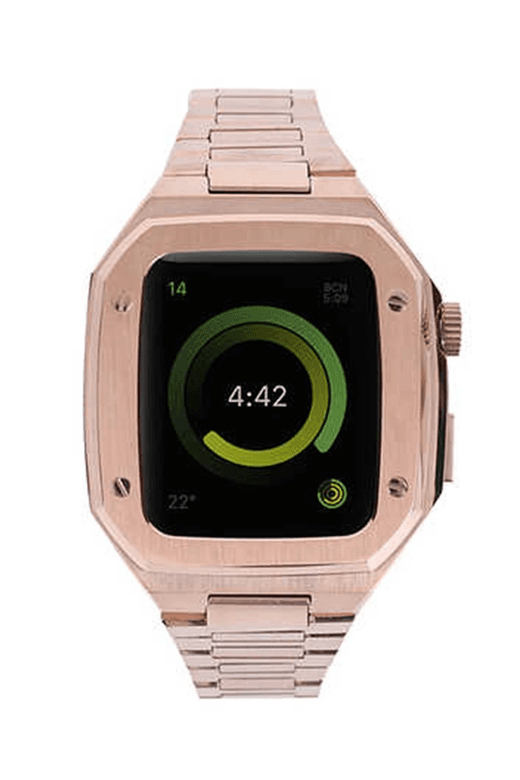 Watch 44mm Metal Petek Kasalı Kordon - Rose Gold