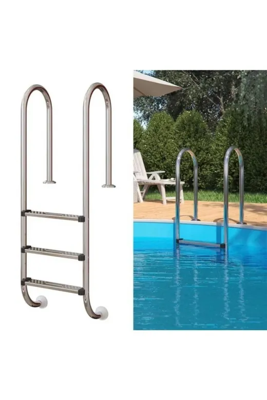 WATERSHUT WTMR304002 3 Basamaklı Muro Model Havuz Merdiveni (Full Set)