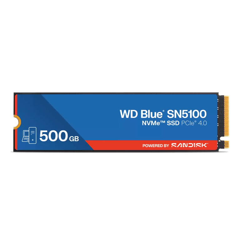 WD Blue SN5100 500GB M.2 NVMe SSD (6600/5600 MB/s)