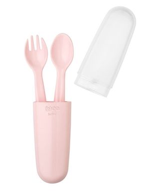 Wee Çatal Kaşık Seti  (Kod:134) - Pembe