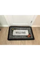 Welcome Lateks Taban Su Geçirmez Saçaksız (60x90 Ebat ) Kapıönü Paspası