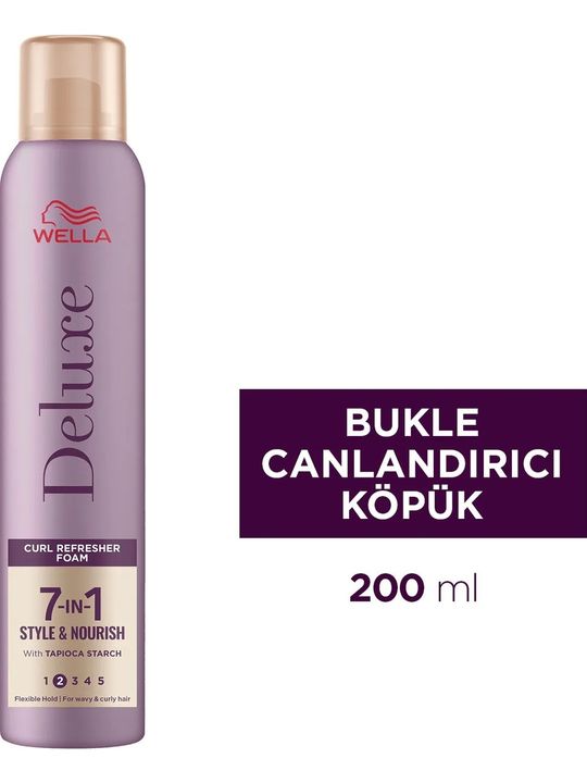Wella Deluxe Bukle Saç Köpüğü 200 ML Canlandırı Bukle