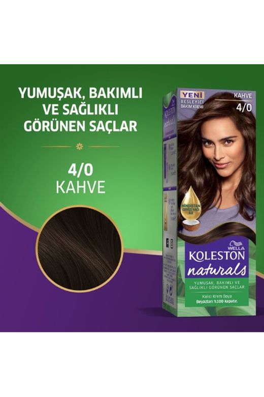 wella koleston RT-RYL-2KLN106-40 Naturals Saç Boyası Kahve 4/0